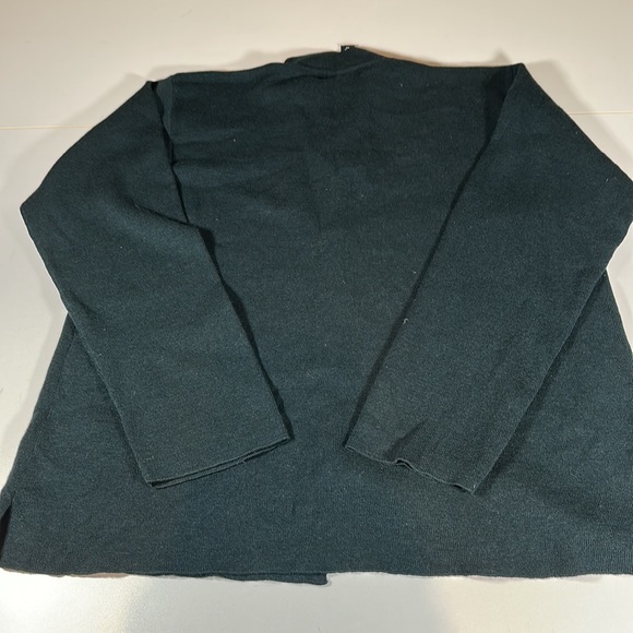 Women’s Eileen Fisher Italian Yarn Cardigan Button Up Sweater Green sz M - Picture 6 of 6